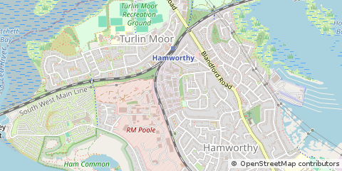 Map of Poole, Dorset
