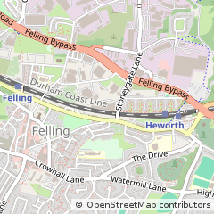 Map of Gateshead