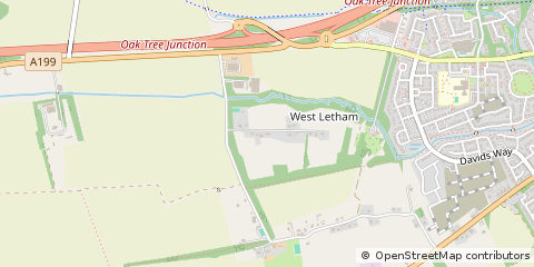 Map of Haddington, East Lothian