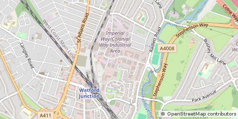 Map of Watford, Hertfordshire