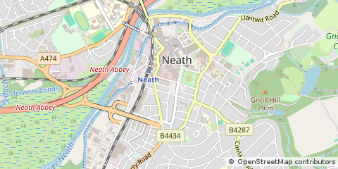 Map of Neath