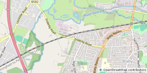 Map of Leicester, Leicestershire