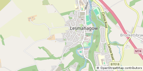 Map of Lanark, South Lanarkshire