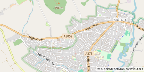 Map of Exeter, Devon