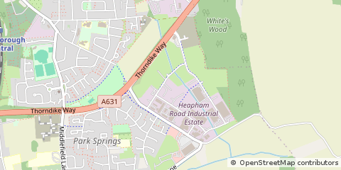 Map of Gainsborough, Lincolnshire
