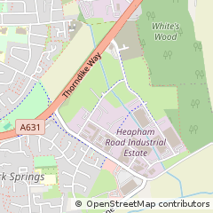 Map of Gainsborough, Lincolnshire