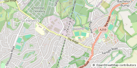 Map of Hastings