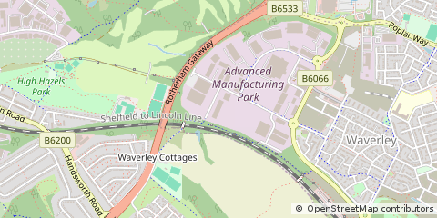 Map of Rotherham
