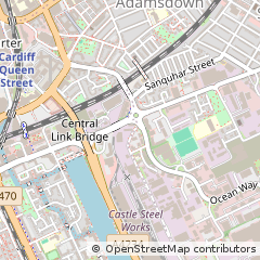 Map of Cardiff