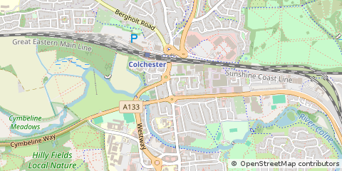 Map of Colchester, Essex