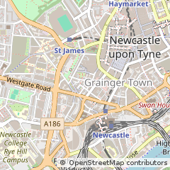 Map of Newcastle Upon Tyne