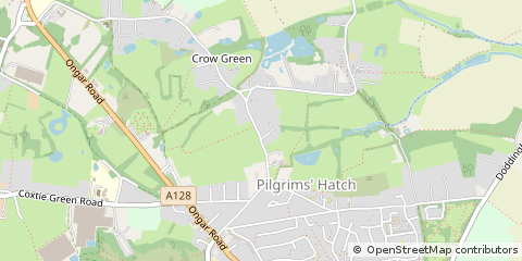 Map of Brentwood, Essex