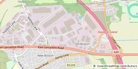 Map of Kilbuck Lane Haydock, ST Helens