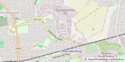 Map of West Sussex