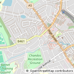 Map of Edgware, Middlesex
