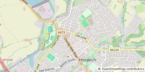 Map of Bolton, Lancashire