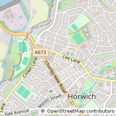 Map of Bolton, Lancashire