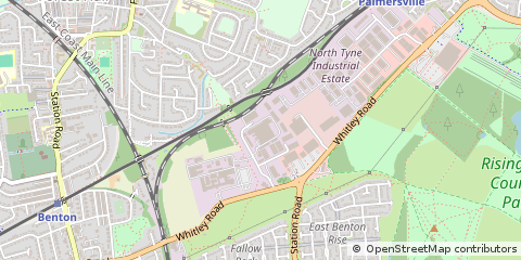 Map of Newcastle Upon Tyne
