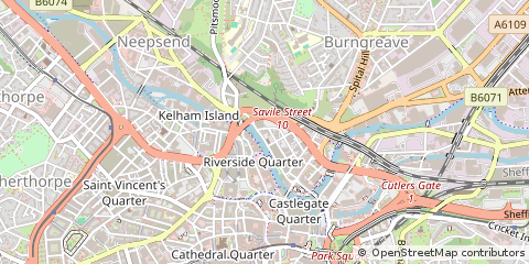 Map of Sheffield