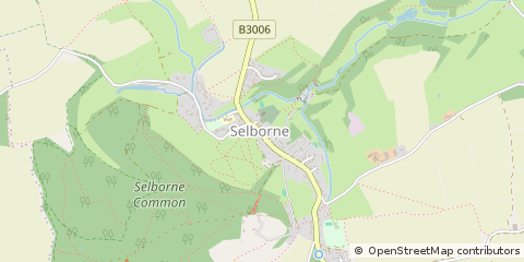 Map of Selborne, Hampshire