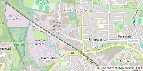 Map of Swindon