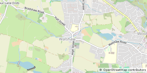 Map of Bury, Lancashire