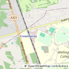 Map of Crowthorne, Berkshire