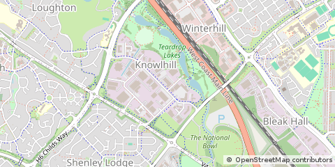 Map of Milton Keynes