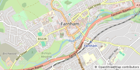 Map of Farnham