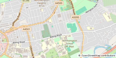 Map of Northampton