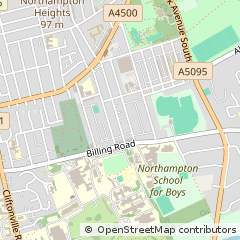 Map of Northampton