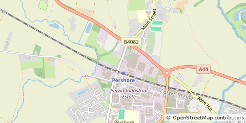 Map of Pinvin, Worcestershire