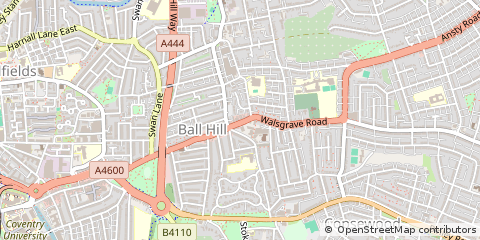 Map of West Midlands