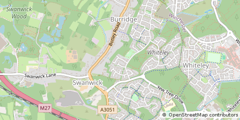 Map of Fareham