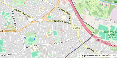 Map of Sale, Cheshire