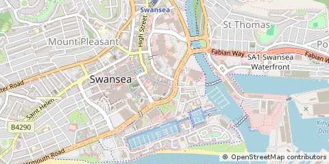 Map of Swansea
