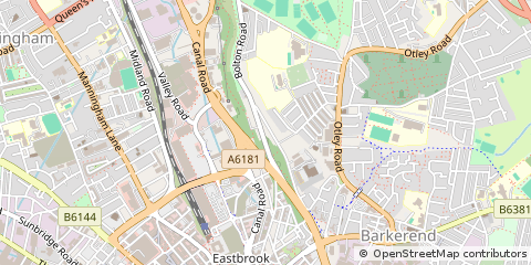 Map of Bradford, West Yorkshire