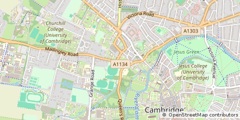 Map of Cambridge, Cambs