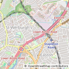 Map of ST Werburghs, Bristol