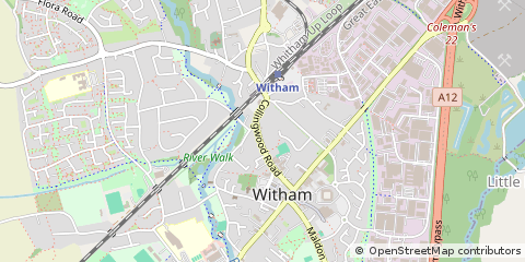 Map of Witham, Essex