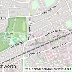 Map of Letchworth Garden City, Herts