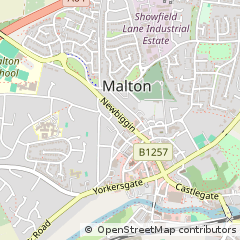 Map of Malton, North Yorkshire