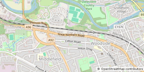 Map of Aberdeen, Aberdeenshire