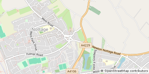 Map of Porthcawl, MID Glamorgan