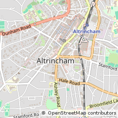 Map of Altrincham, Cheshire