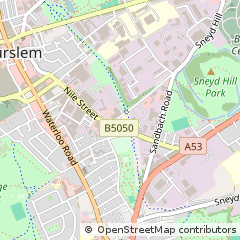 Map of Stoke-on-Trent, Staffordshire