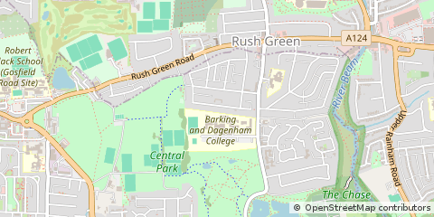 Map of Romford, Essex