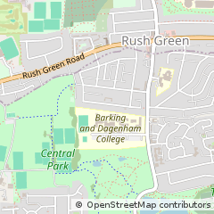 Map of Romford, Essex