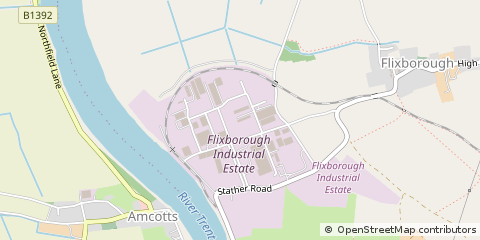 Map of Scunthorpe, Lincolnshire