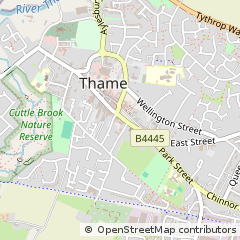 Map of Thame, Oxfordshire